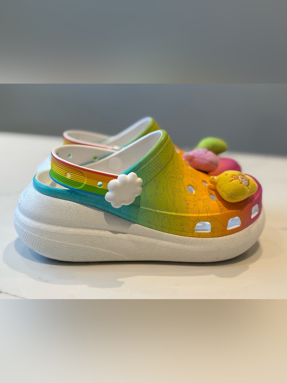 Care Bears X Crocs Crush Rainbow Platform Clog - Women’s 8 / Men’s 6. - Picture 5 of 12